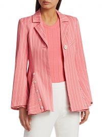 Follow Your Heart Stripe Peplum Blazer at Saks Fifth Avenue